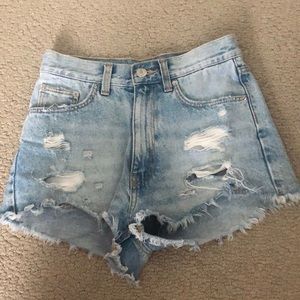 Denim shorts